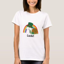 Camiseta Snail Lucky Leprechaun