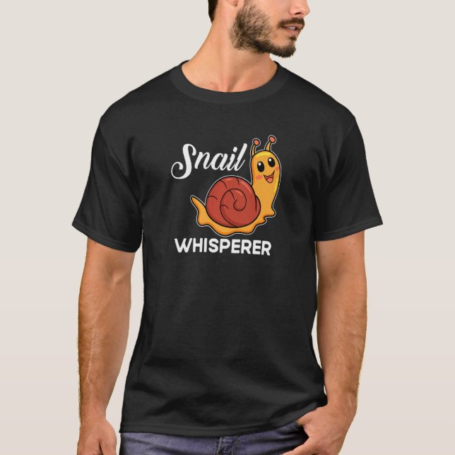 Camiseta Snail   Snail Present  Snail Whisperer (Anverso)