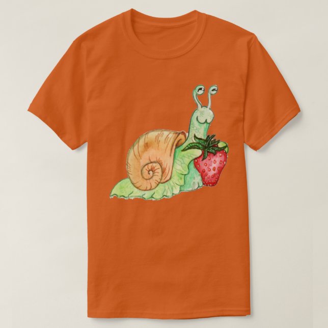Camiseta Snail Strawberry (Diseño del anverso)