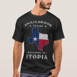 Camiseta Snailbrook Ciudad de Texas, ciudad de la utopía a