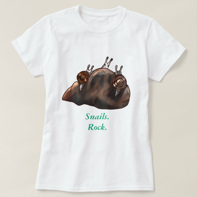 Camiseta Snails Rock T-Shirt (Diseño del anverso)