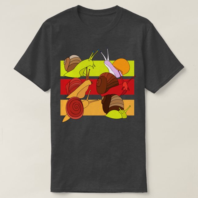 Camiseta Snails Snail Shell Carreras Snail (Diseño del anverso)