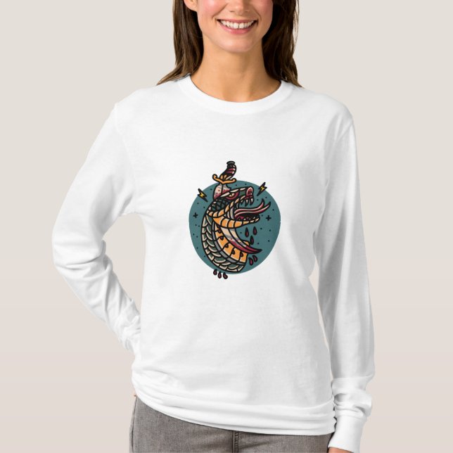 Camiseta Snake and Dagger (Anverso)
