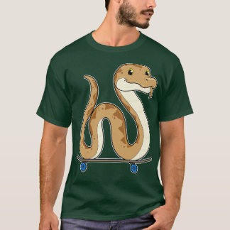 Camiseta Snake como patinador con patineta