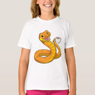 Camiseta Snake con copa de café