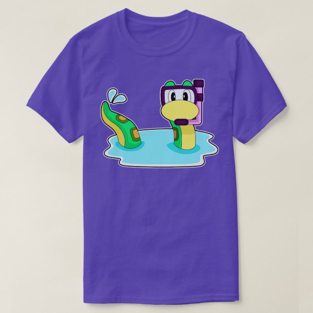 Camiseta Snake Diver Snorkel (Diseño del anverso)