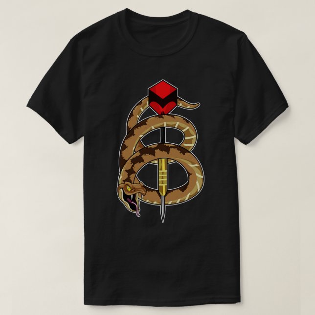 Camiseta Snake en Darts con Dart 1 (Diseño del anverso)