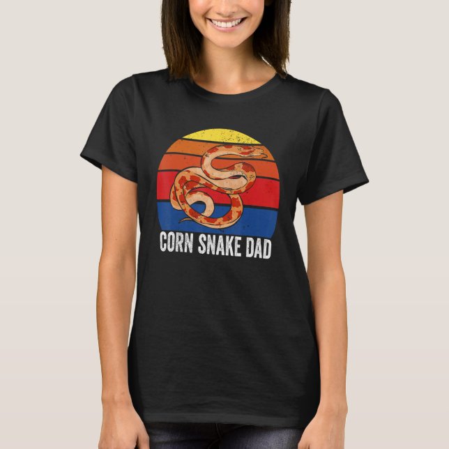 Camiseta Snake  Father Daddy Herpetology Retro Corn Snake D (Anverso)