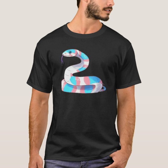 Camiseta Snake Lgbt Trans Flag Snp Rep (Anverso)