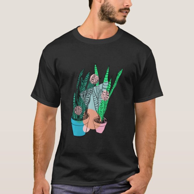 Camiseta Snake Plant Colorful Sansevieria (Anverso)