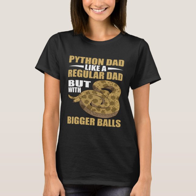 Camiseta Snake Python Dad Banana Ball Python (Anverso)