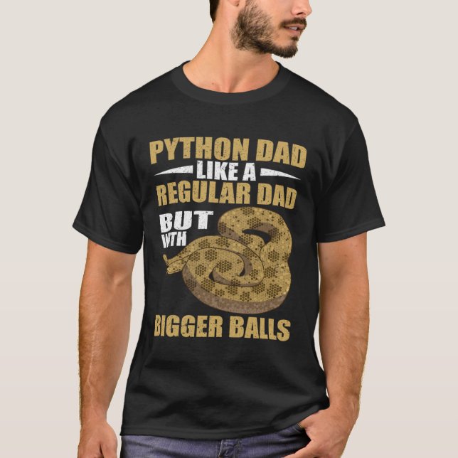 Camiseta Snake Python Dad Banana Ball Python (Anverso)