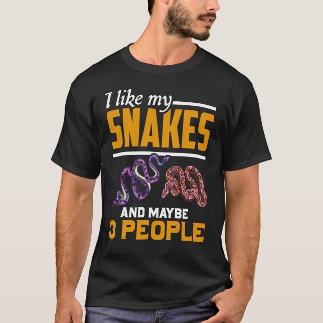 Camiseta Snake  Reptile Keeper Animal   Snake (Anverso)
