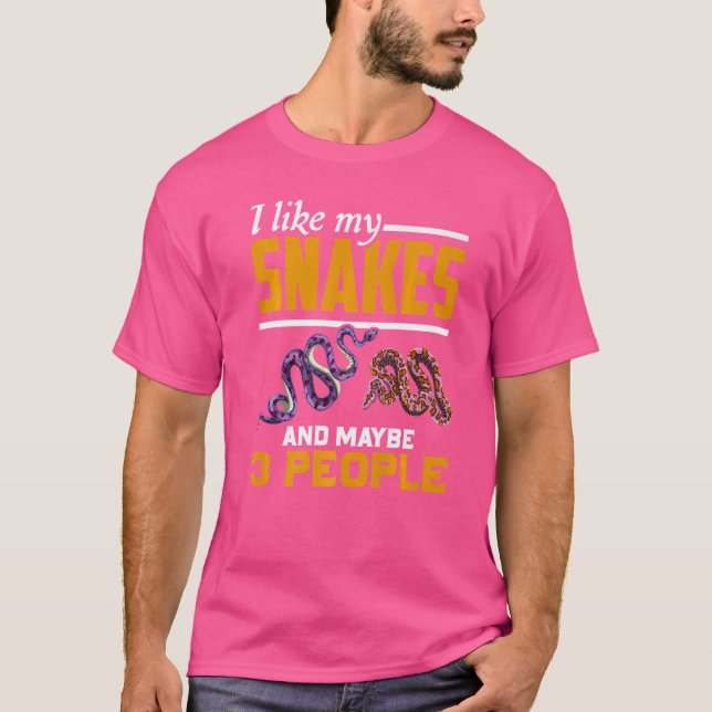 Camiseta Snake Reptile Keeper Animal Snake (Anverso)