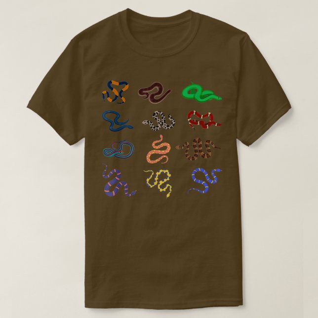 Camiseta Snake Reptiles Snake (Diseño del anverso)