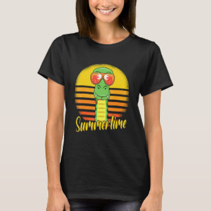 Camiseta Snake Retro verano Sunset Beach Vacation Snake