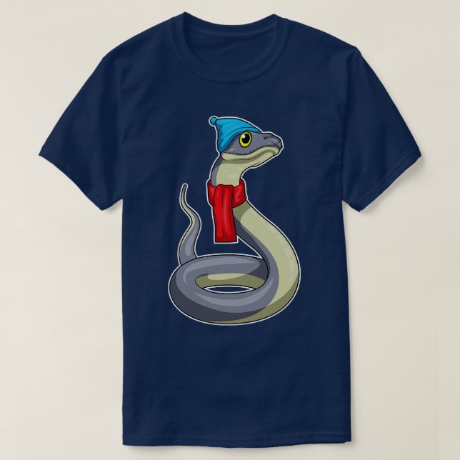Camiseta Snake Scarf Beanie (Diseño del anverso)