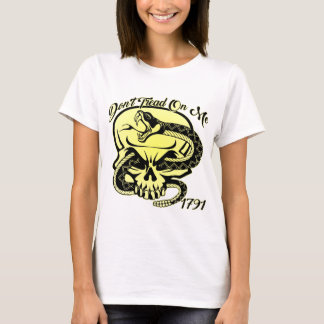 Camiseta Snake Skull No Tread On Me 1791 #