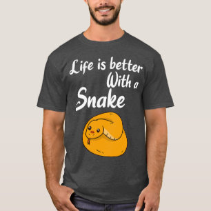 Camiseta SNAKES La vida es mejor con una serpiente (5)