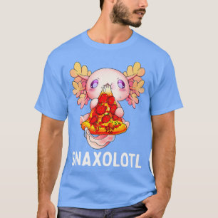 Camiseta Snaolotl Aolotl Cute Aolotl Comer Pizza Aperitivos