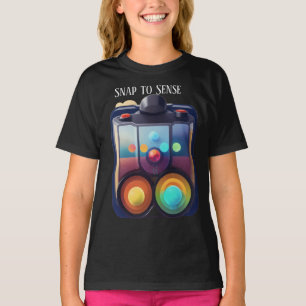 Camiseta Snap to Sense, App creadora de rompecabezas táctil
