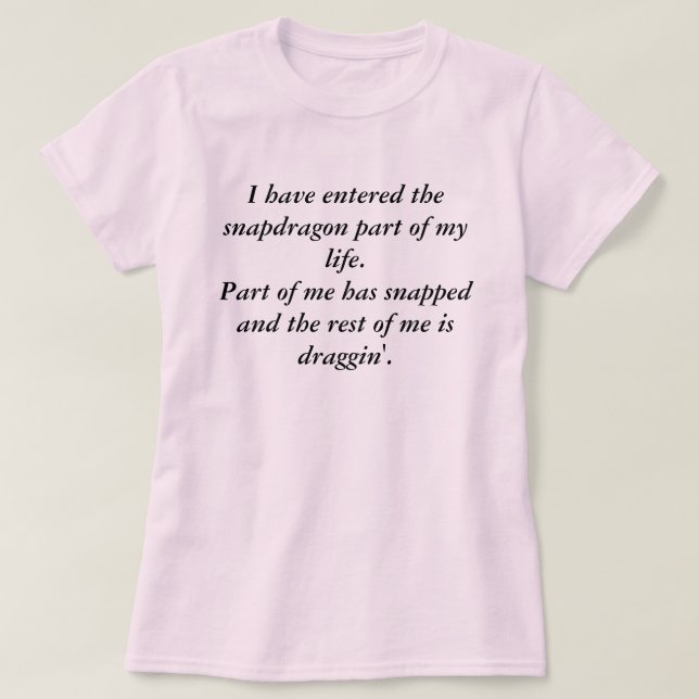 Camiseta Snapdragon (Diseño del anverso)