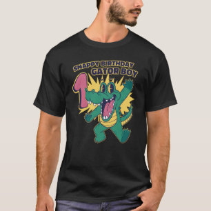 Camiseta Snappy 1ᵉʳ cumpleaños gator Boy lagarto cumpleaños