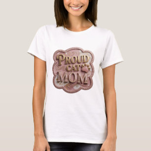 Camiseta Snappy Gold ORGULLOSA MAMÁ DE GATO Diseño Moderno