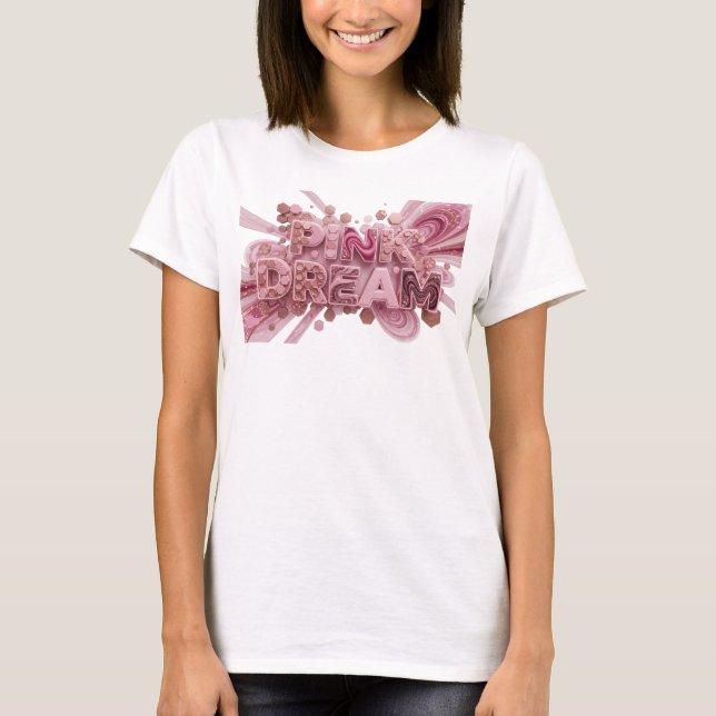 Camiseta Snappy Pink PINK DREAM Statement (Anverso)