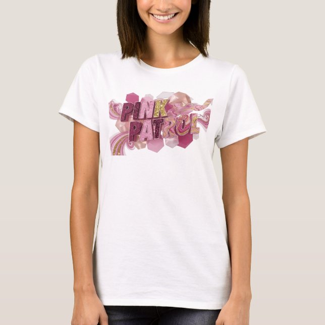 Camiseta Snappy Pink PINK PATROL Statement (Anverso)
