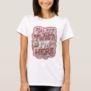 Camiseta Snappy Rosa GIRO INESPERADO ESTOY AQUÍ Arte Portát