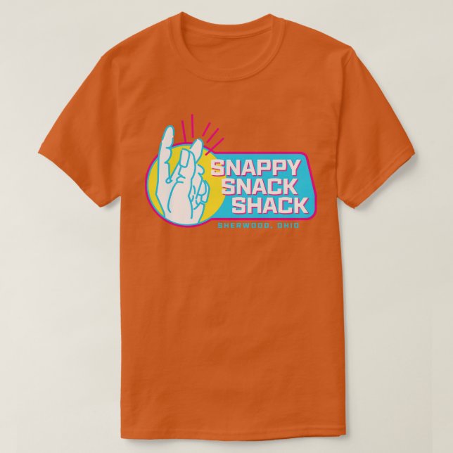 Camiseta Snappy Snack Shack (Diseño del anverso)