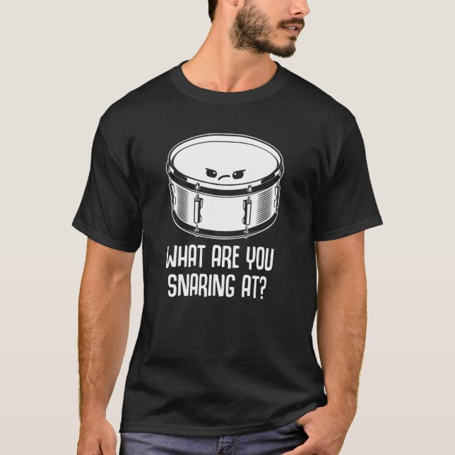 Camiseta Snare Drum Drummer Mens Mujeres Niños (Anverso)