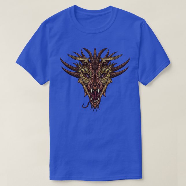 Camiseta Snarling Dragon Head Graphic T-Shirt (Diseño del anverso)