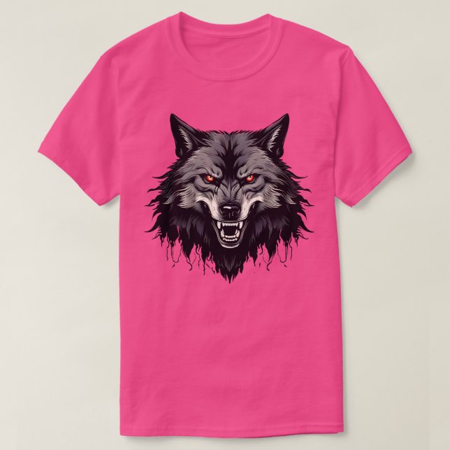 Camiseta Snarling Wolf 2 (Diseño del anverso)