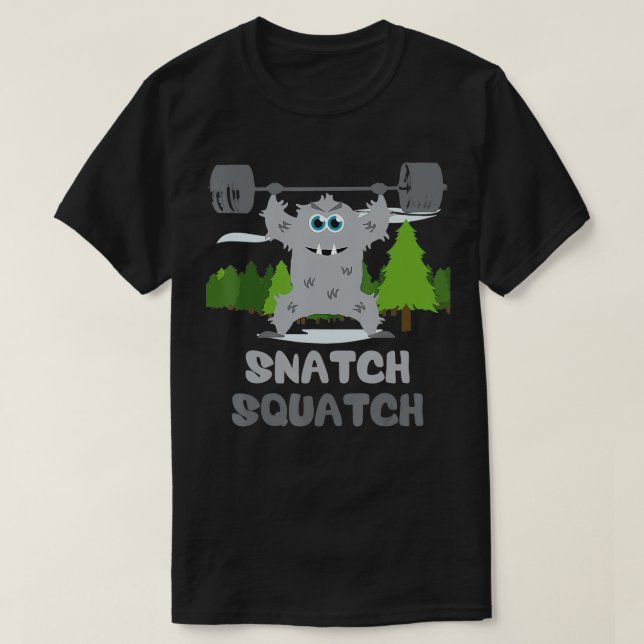 Camiseta Snatch Squatch Ton Beth Gym (Diseño del anverso)