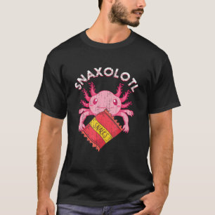 Camiseta Snaxolotl Animal exótico Anfibio mexicano Axolotl