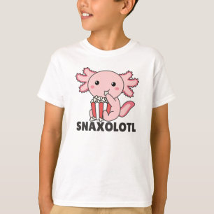Camiseta Snaxolotl Axolotl Ama A Los Animales Dulces Popcor