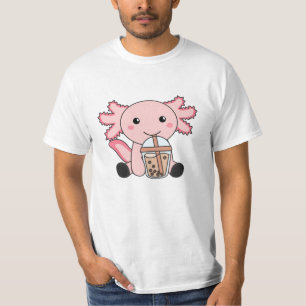 Camiseta Snaxolotl Axolotl Bubble Tea Amantes de los dulces