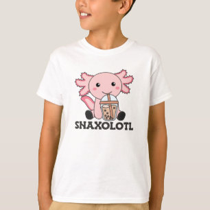 Camiseta Snaxolotl Axolotl Bubble Tea Amantes de los dulces