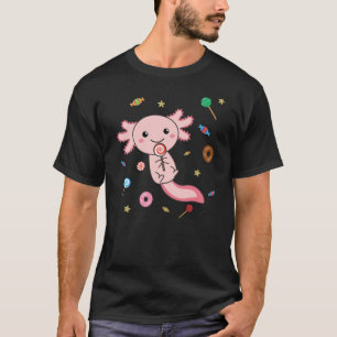 Camiseta Snaxolotl Axolotl Lover Cute Animales Candy