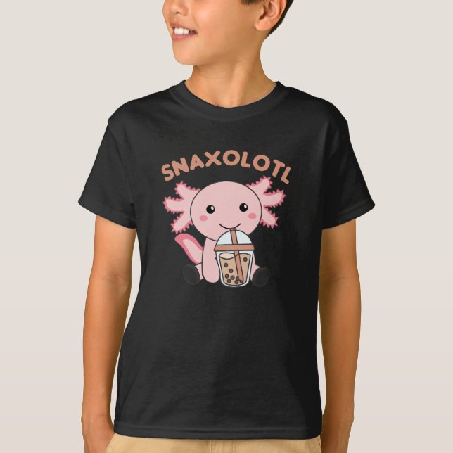 Camiseta Snaxolotl Axolotl Lover Cute Animales Pizza (Anverso)