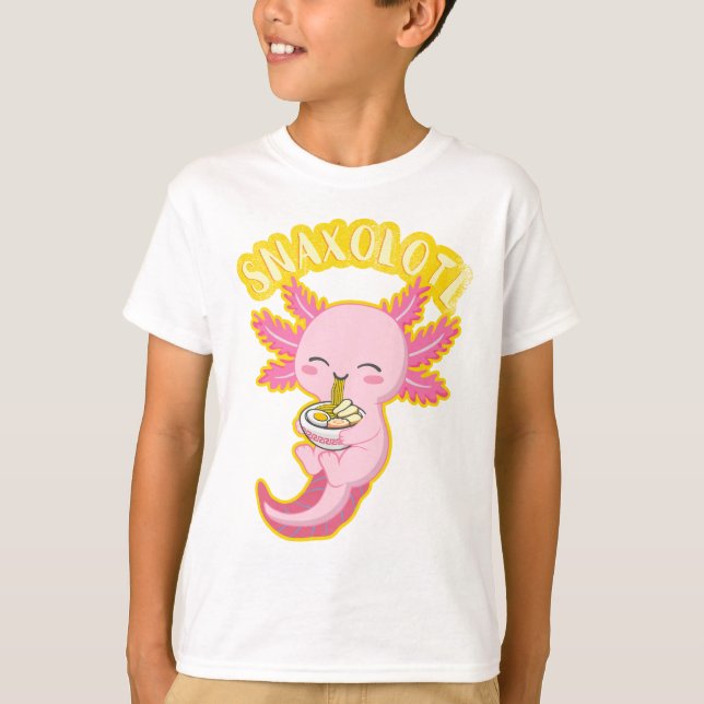 Camiseta Snaxolotl Cute Axolotl Lover Niños divertidos Axol (Anverso)