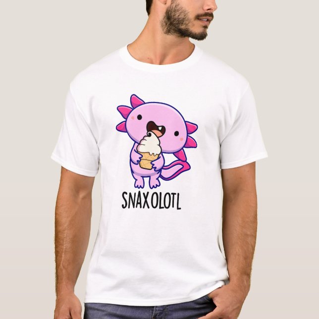 Camiseta Snaxolotl Funny Axolotl Pun (Anverso)