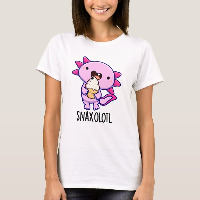 Camiseta Snaxolotl Funny Axolotl Pun (Anverso)