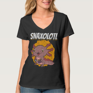 Camiseta Snaxolotl Mexicano Salamander Snack Anfibio Axol