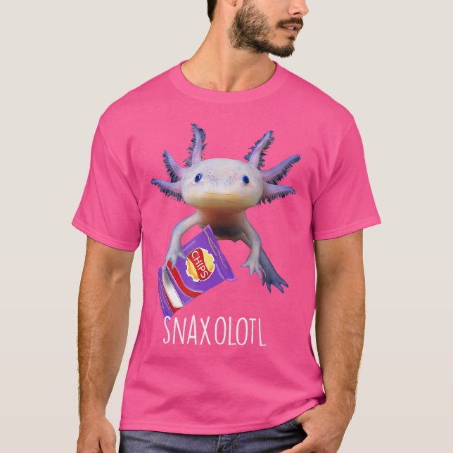 Camiseta Snaxolotl Snack Foodie Funny Axolotl Salamander Pu (Anverso)