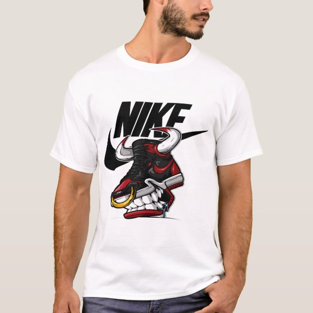 Camiseta Sneaker Beast – Streetwear Bull Shoe Monster Graph (Anverso)