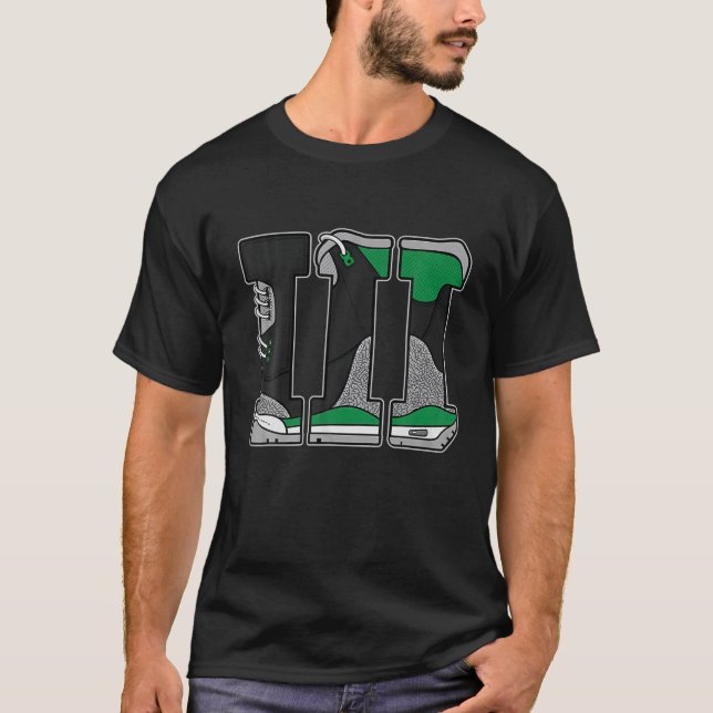 Camiseta Sneaker Match Tee Number 3 Match 3 Pine Green (Anverso)