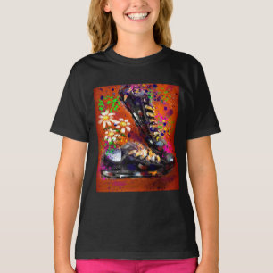 Camiseta Sneakers and Daisies Impresionista Naranja Magnet